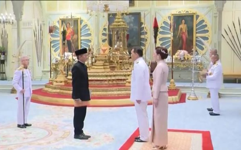 Resmi Bertugas, Dubes RI Temui Raja Thailand